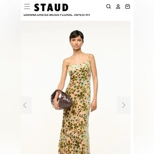 STAUD Dianna Dress in Moss Floral